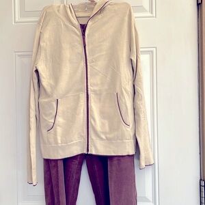 Kate Hill 2 piece. Women’s Sport Wear. Size M never worn. Embroidery on Back.